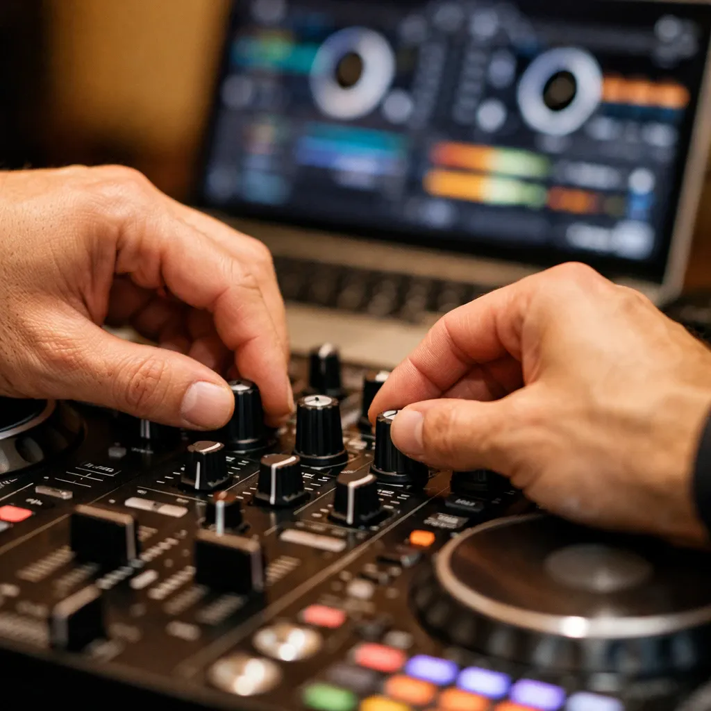 DJ機材の操作